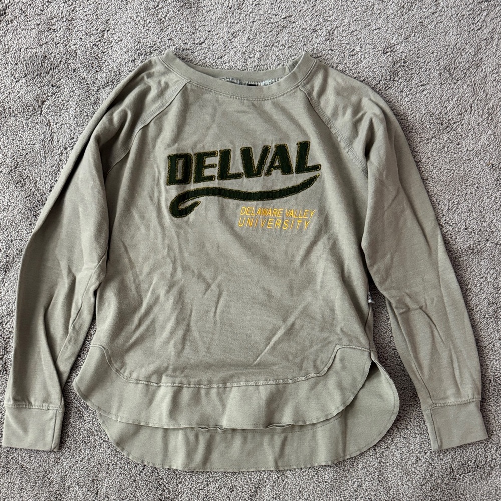DelVal University Olive Green Sweatshirt